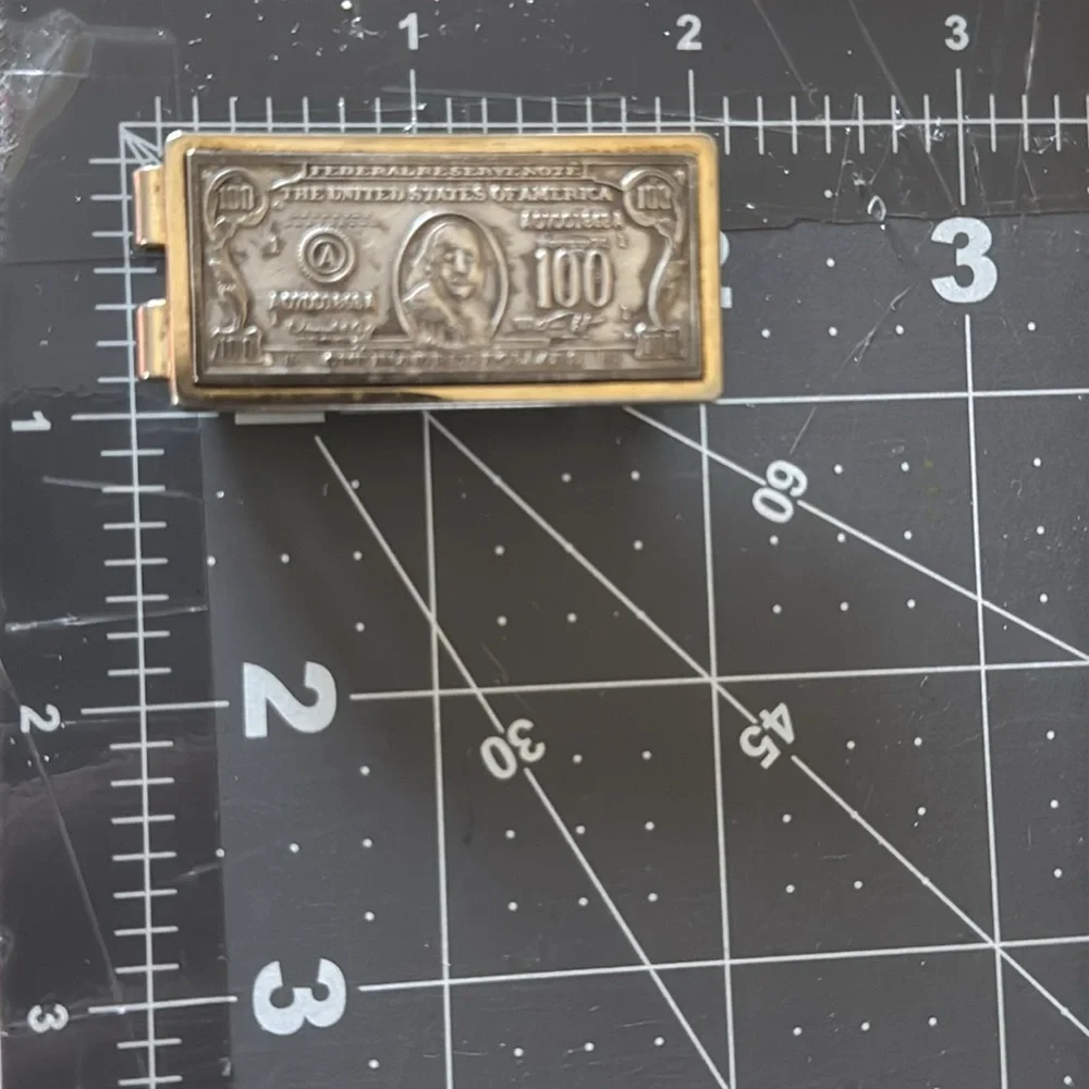 Vintage Anson Gold Tone $100 Money Clip